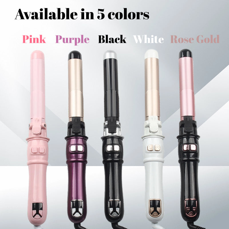 2024 Newest Automatic Curling Wand Rotating Curling Iron, Professional 28mm/1.1 Inch Hair Curler Hair Styling Irons Fast Heating Wand for Medium/Long Hair