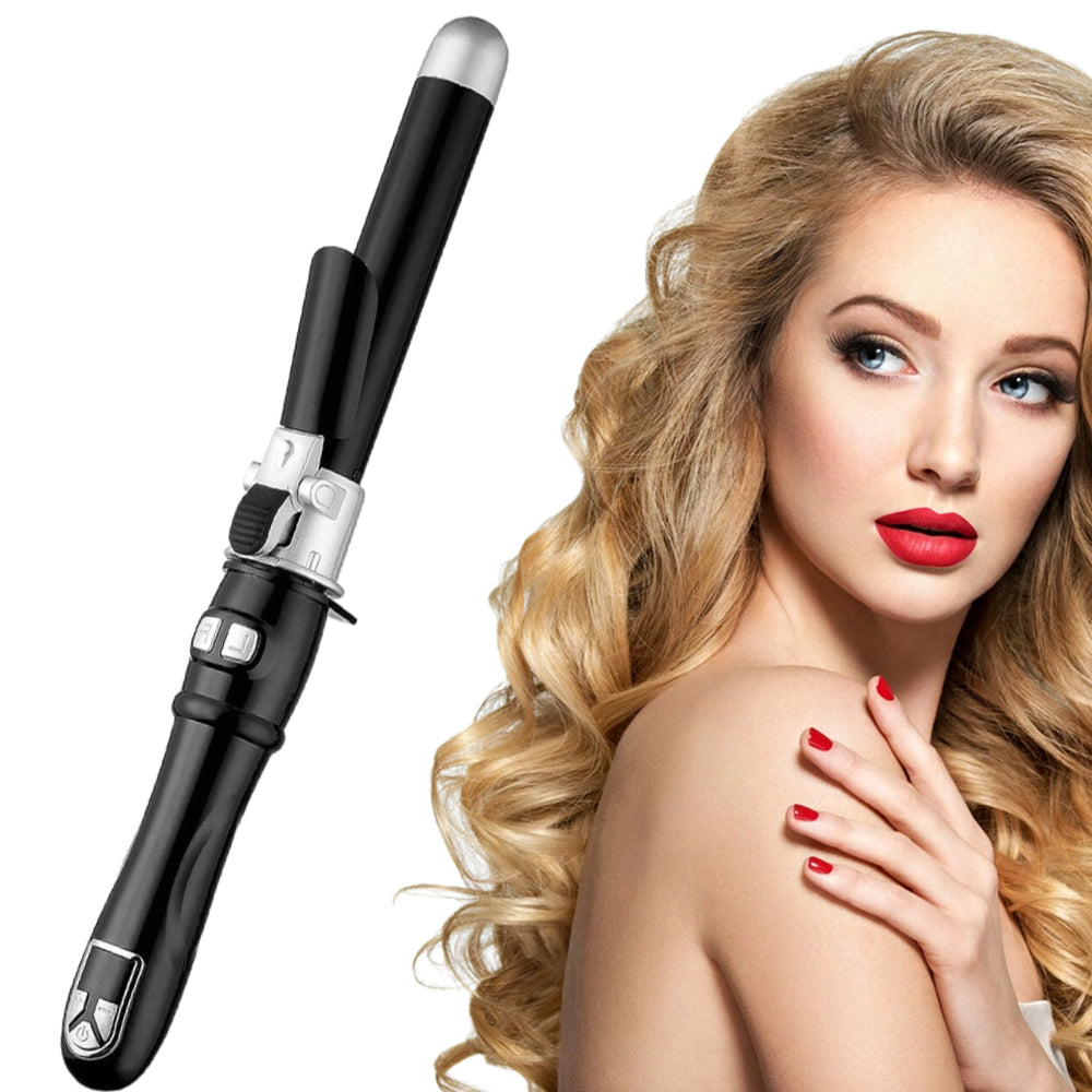 2024 Newest Automatic Curling Wand Rotating Curling Iron, Professional 28mm/1.1 Inch Hair Curler Hair Styling Irons Fast Heating Wand for Medium/Long Hair