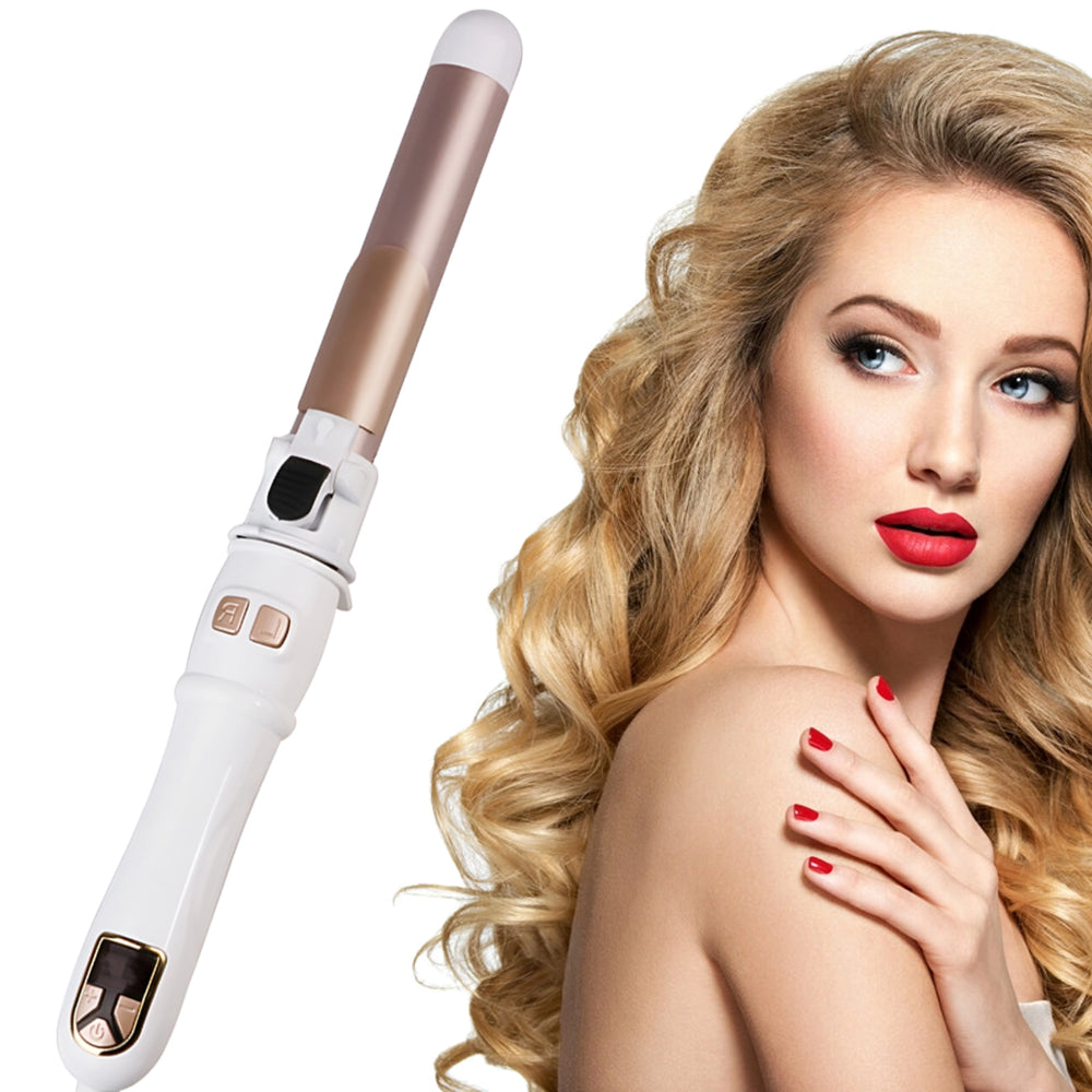 2024 Newest Automatic Curling Wand Rotating Curling Iron, Professional 28mm/1.1 Inch Hair Curler Hair Styling Irons Fast Heating Wand for Medium/Long Hair